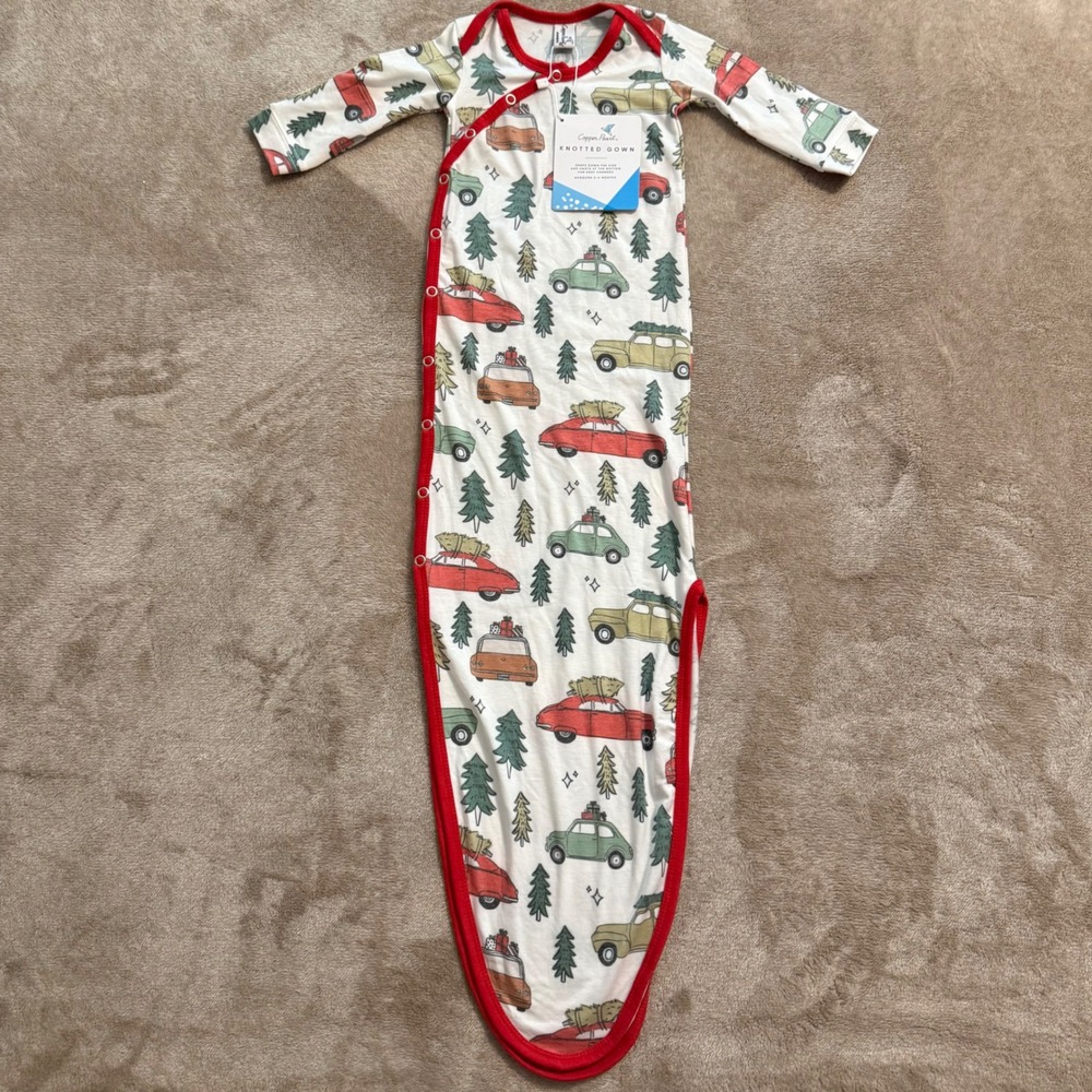 Copper Pearl Knotted Gown Griswold Christmas Car Tree Newborn 0-4 Months NWT